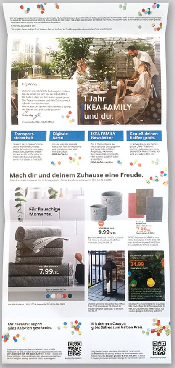 Das Ikea-Printmailing zum Jubilum. (Bild: HighText Verlag)
