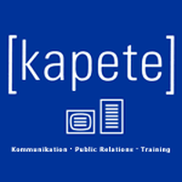 Logo [kapete] Kommunikation  Public Relations  Training